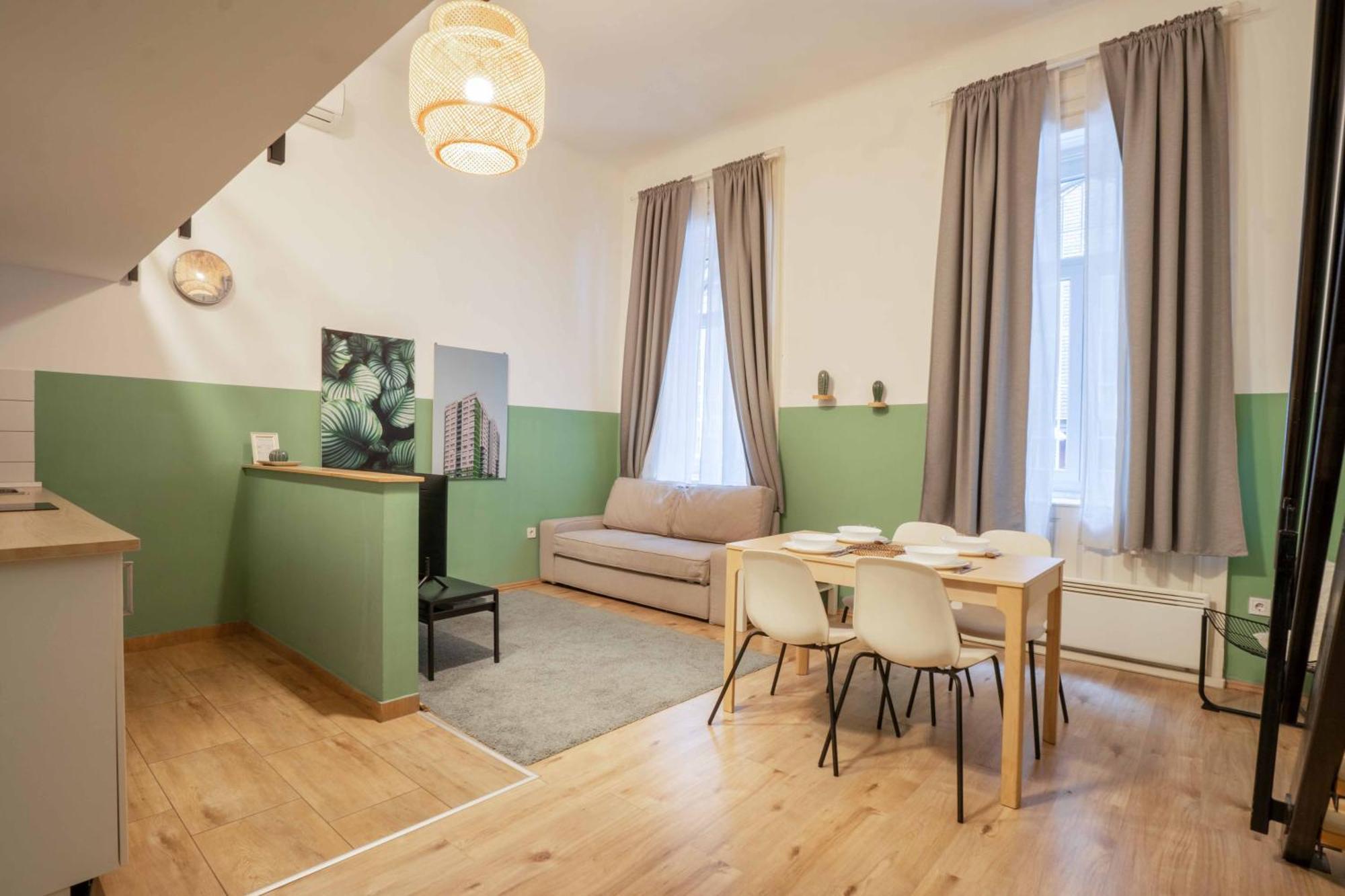 Cosy Studio In Terezvaros W41 Green Budapest Bagian luar foto